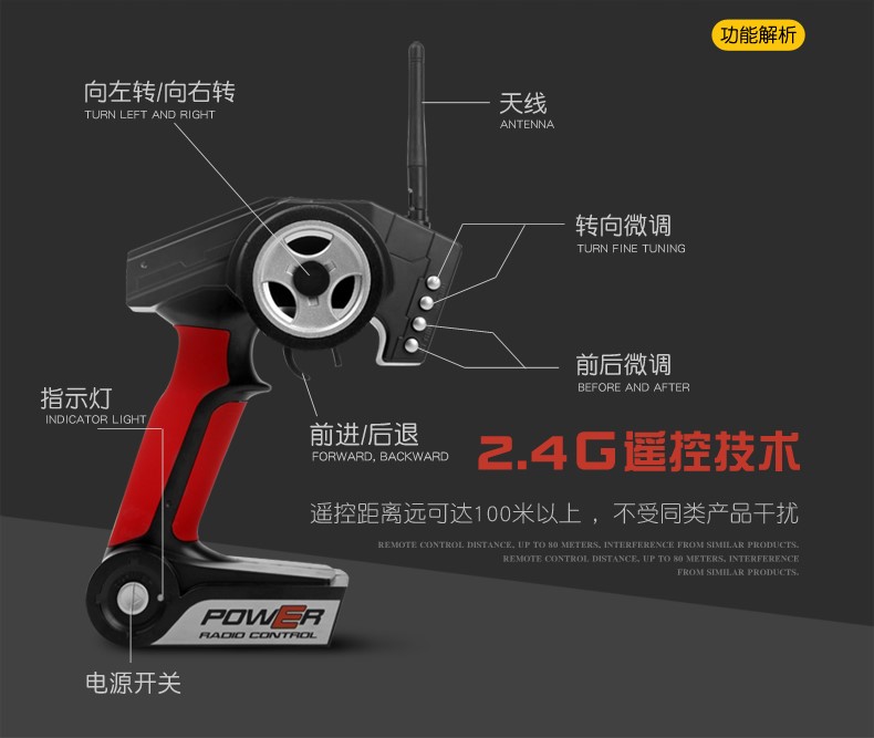 BUGGY RADIO CONTROL, A979B VORTEX 70 KM/H 1/18 ESCALA 2.4G 4WD ELÉCTRICO - Imagen 6