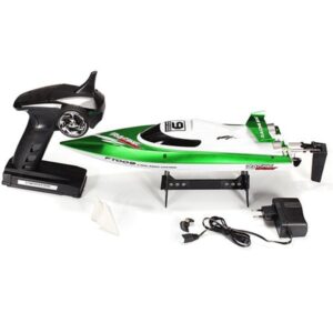 LANCHA RADIO CONTROL MARCA FEILUN MODELO FT009 DE ALTA VELOCIDAD 30 KM/H