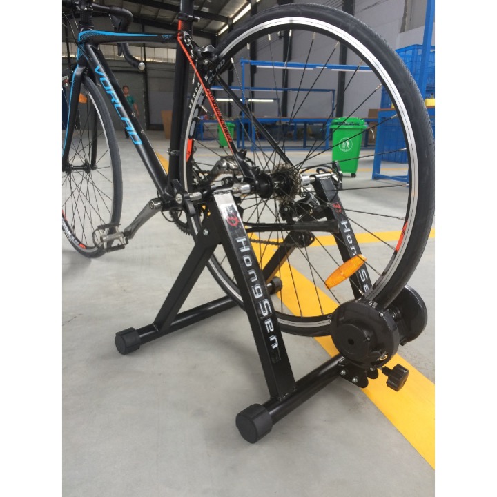 PLATAFORMA DE CICLISMO PARA INTERIORES, SOPORTE DE ENTRENAMIENTO DE BICICLETA CON CONTROLADOR DE CABLE, RODILLO DE CICLISMO INTELIGENTE, 24-28 PULGADAS - Imagen 4