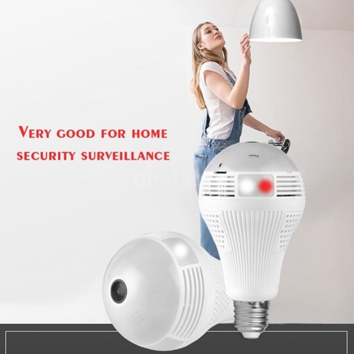 CAMARA AMPOLLETA MONITOREO VISION 360 HD WIFI - Imagen 2