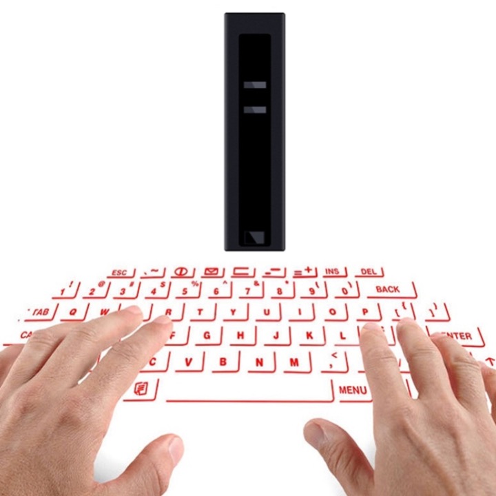 TECLADO INALAMBRICO BLUETOOTH MINI TECLADO QWERTY DE PROYECCION LASER VIRTUAL PARA IOS, ANDROID, TELEFONO INTELIGENTE, IPAD, TABLETA Y ORDENADOR