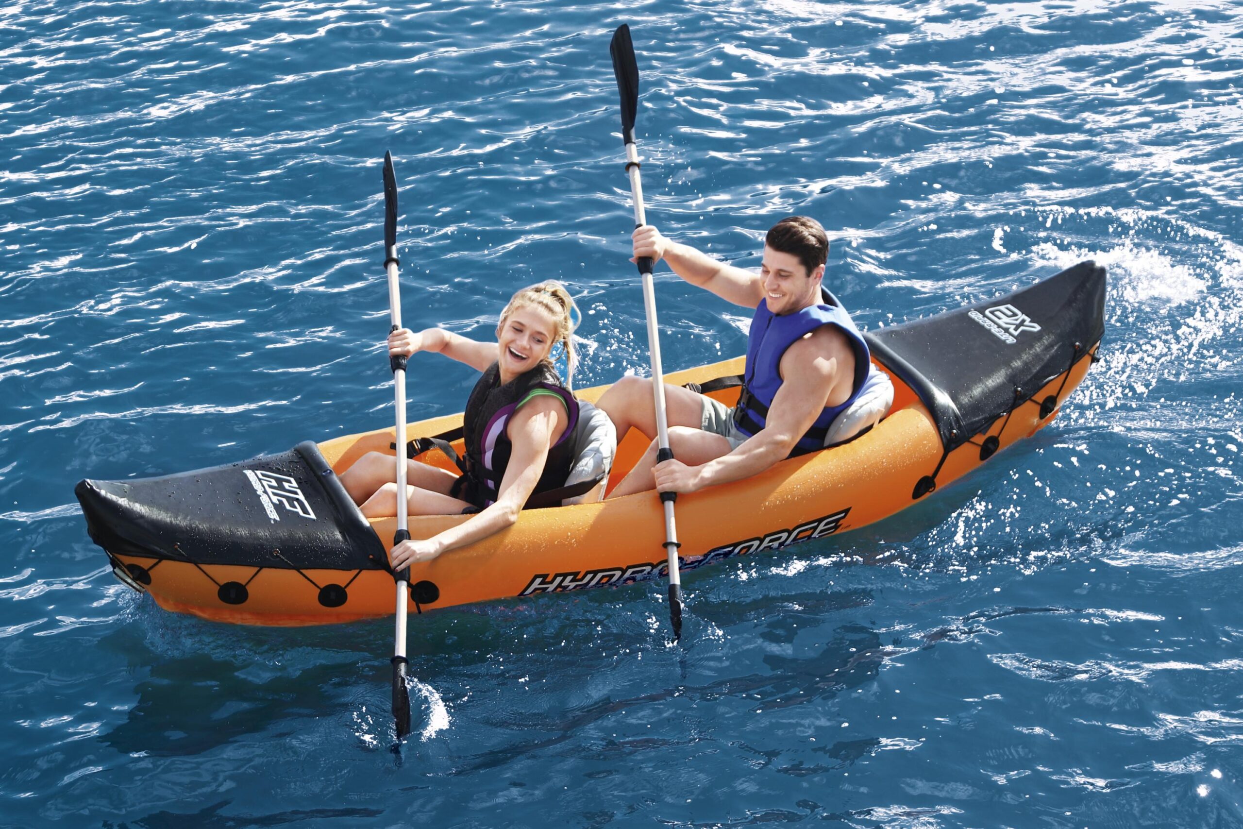 KAYAK INFLABLE DOBLE MARCA BESTWAY MODELO HYDRO FORCE LITE RAPID